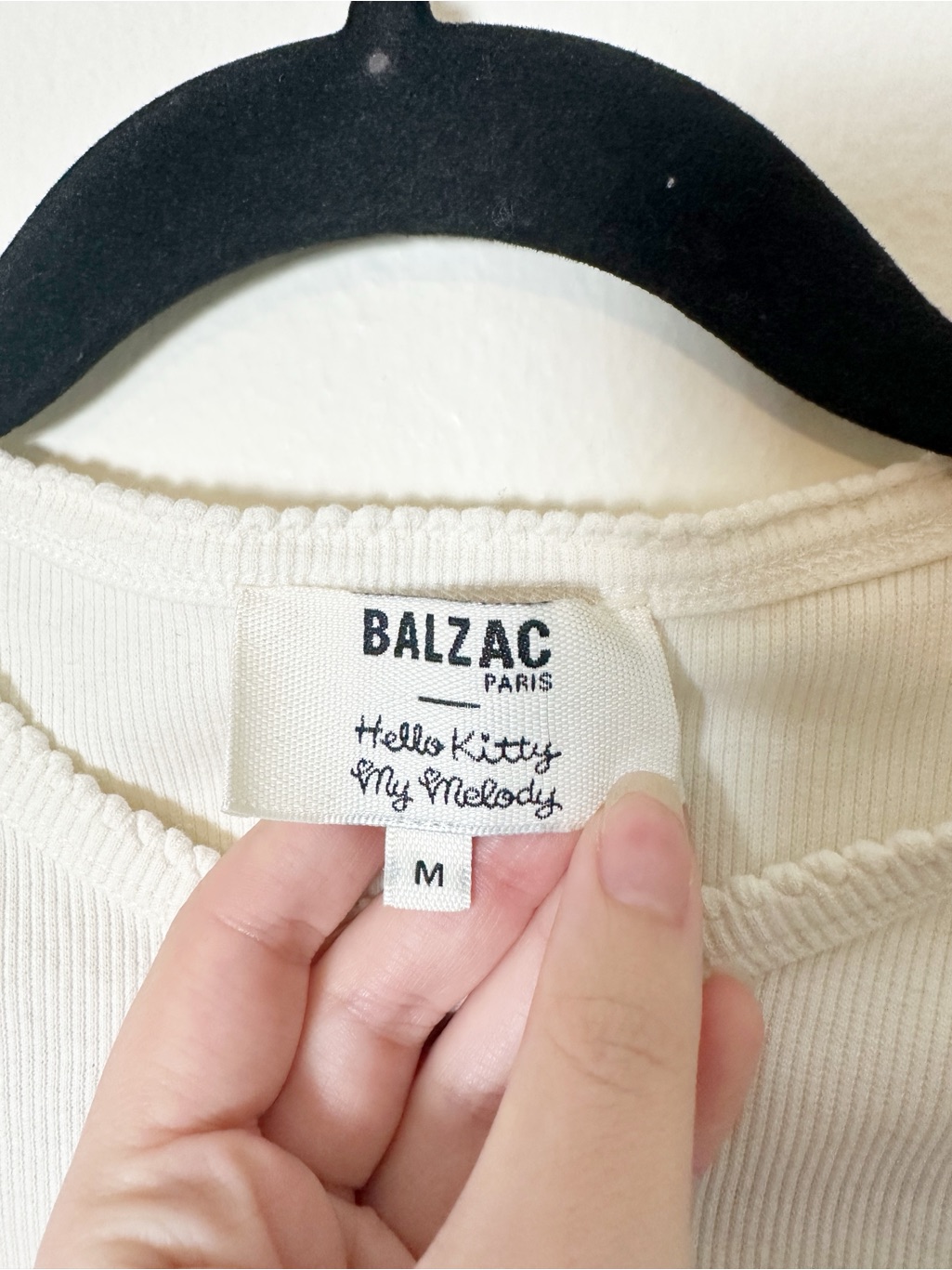 Balzac Paris X Hello Kitty My Melody Cotton Patch T Shirt Short Sleeve Medium — image 5 of 8